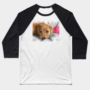 Sweet Golden Retriever Puppy Baseball T-Shirt